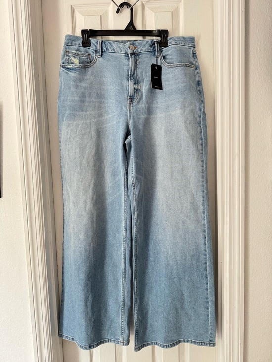 Forever 21 Denim - Forever 21 Light Blue Wide-Leg Jeans